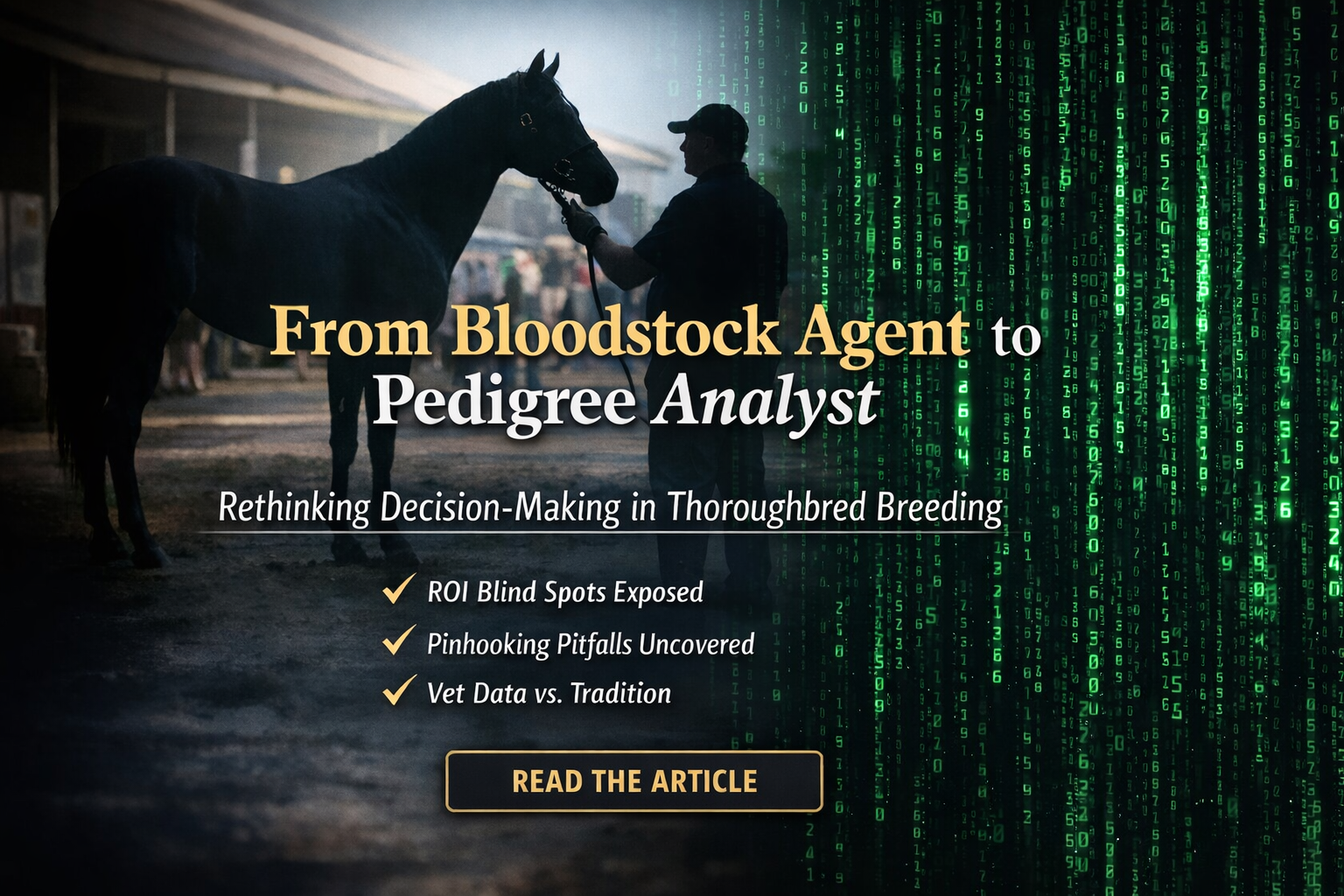 From bloodstock agent to pedigree analyst in Thoroughbred decision making