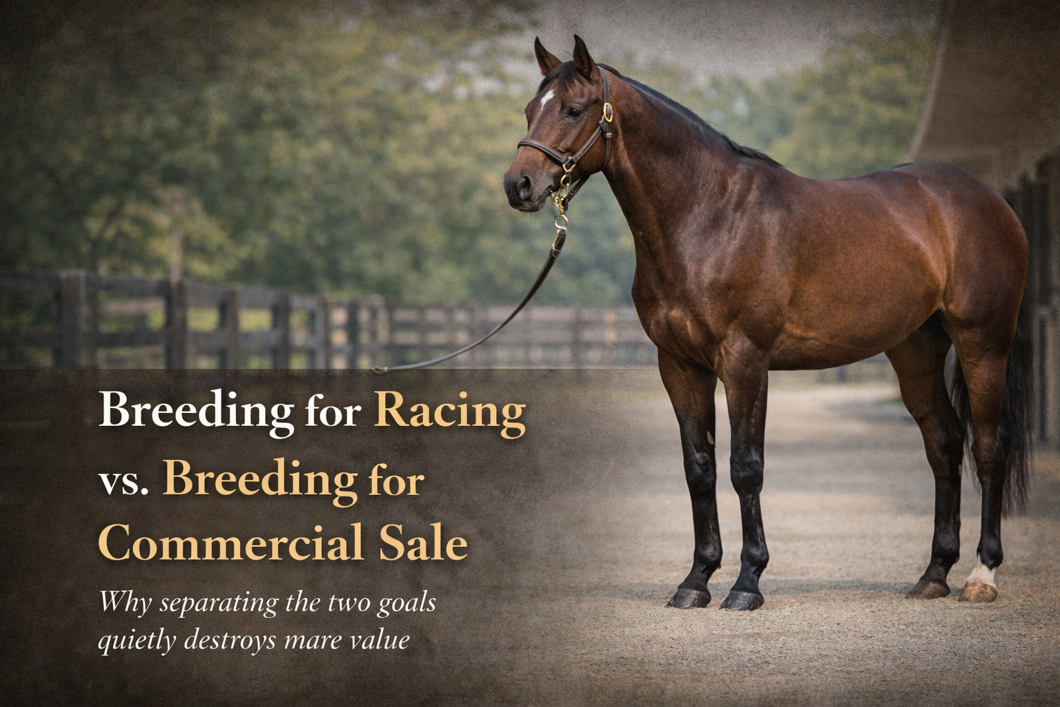 Correct Thoroughbred yearling conformation in breeding strategy