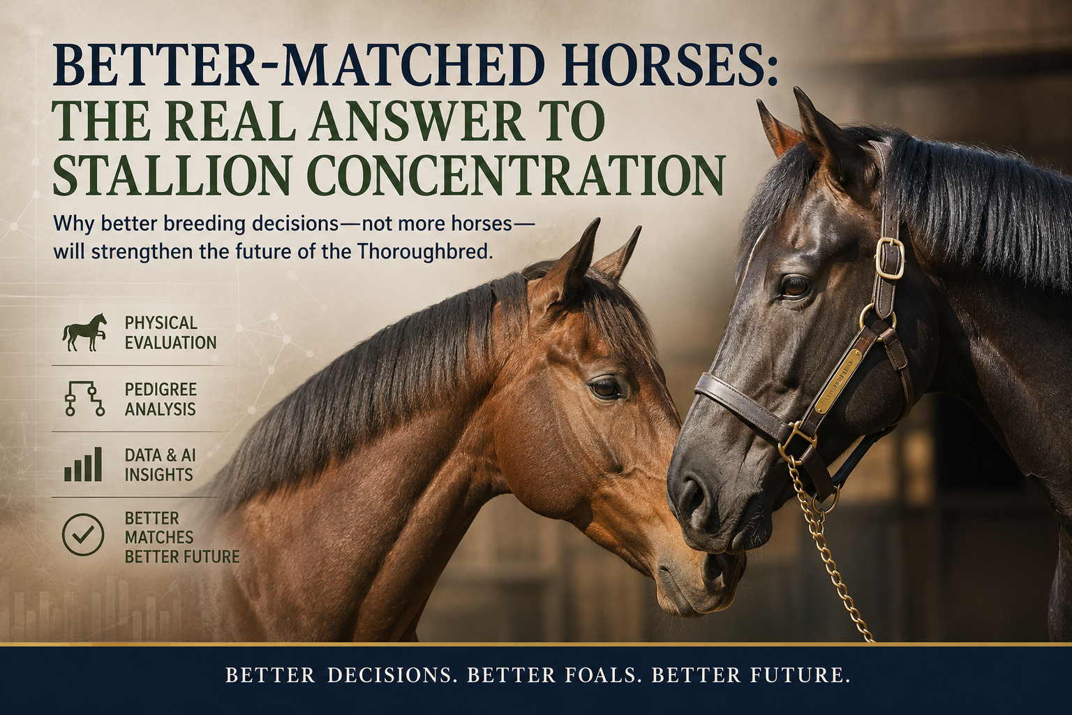 Better-matched Thoroughbred mare and stallion breeding decisions in response to stallion concentration